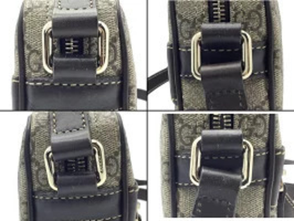 Gucci Supreme Crossbody GG Logo Beige Shoulder Bag Canvas - Picture 6 of 13